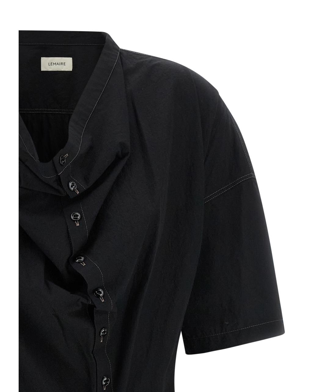 LEMAIRE Черное хлопковое платье, фото 4