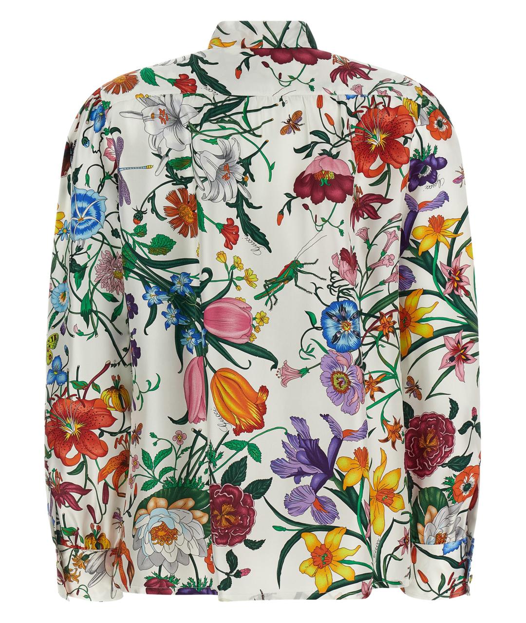 GUCCI Мульти шелковая блузы, фото 2
