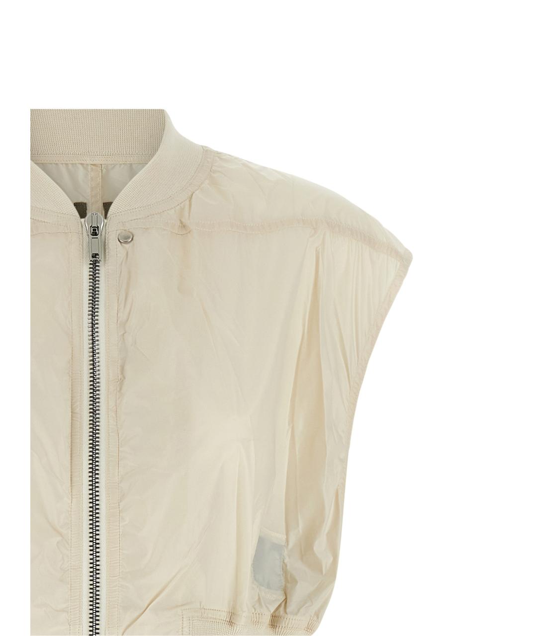 RICK OWENS DRKSHDW Бежевая полиамидовая жилетка, фото 3