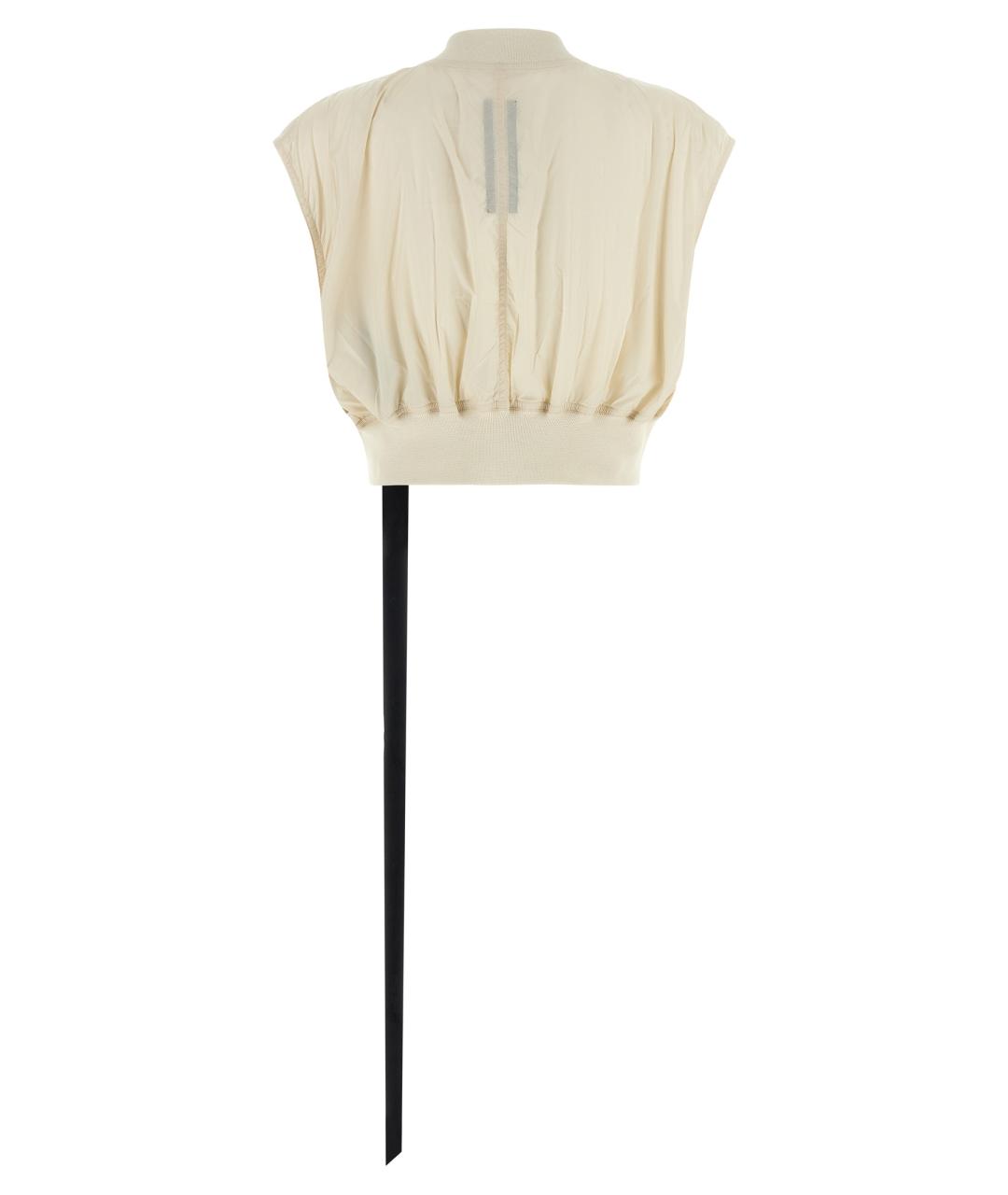 RICK OWENS DRKSHDW Бежевая полиамидовая жилетка, фото 2