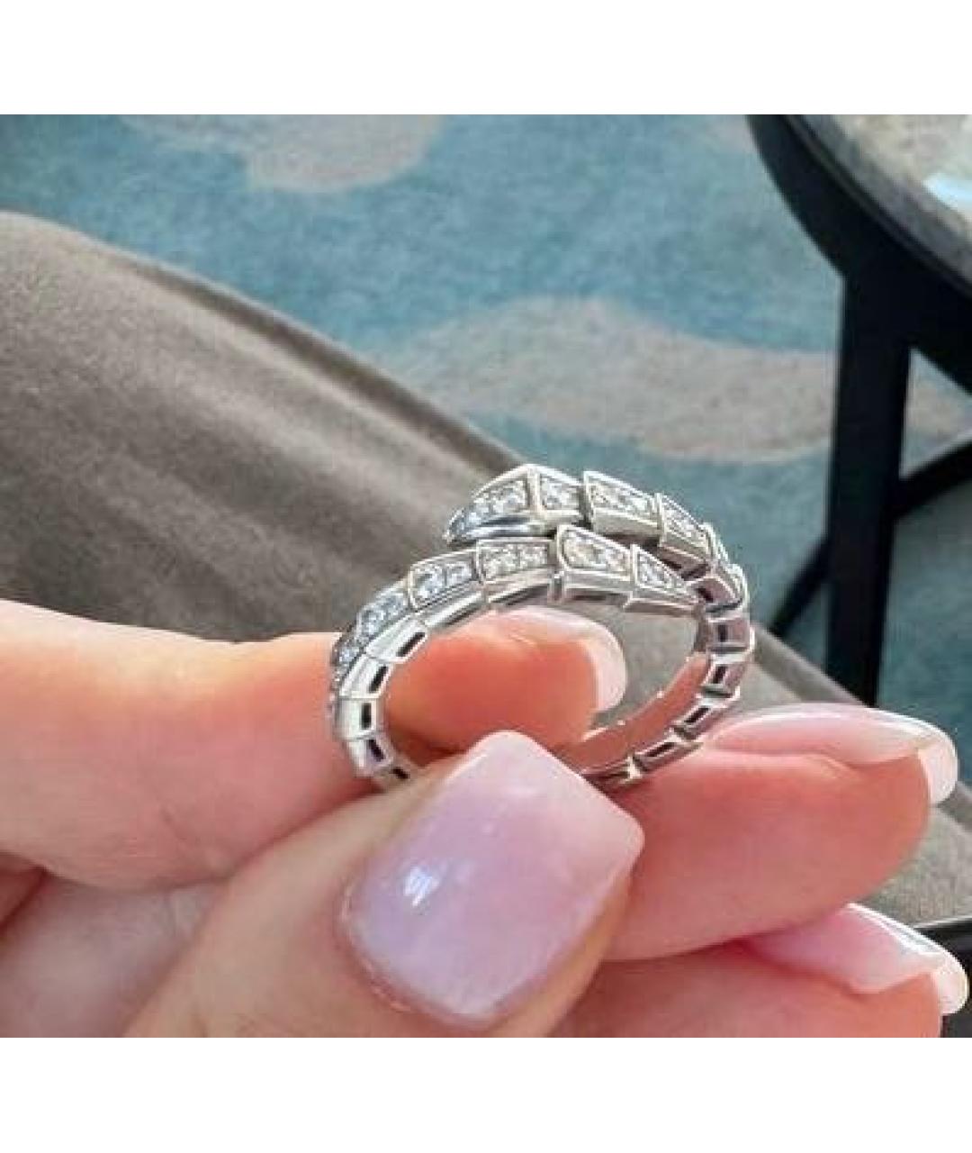 BVLGARI Серебряное кольцо из белого золота, фото 5