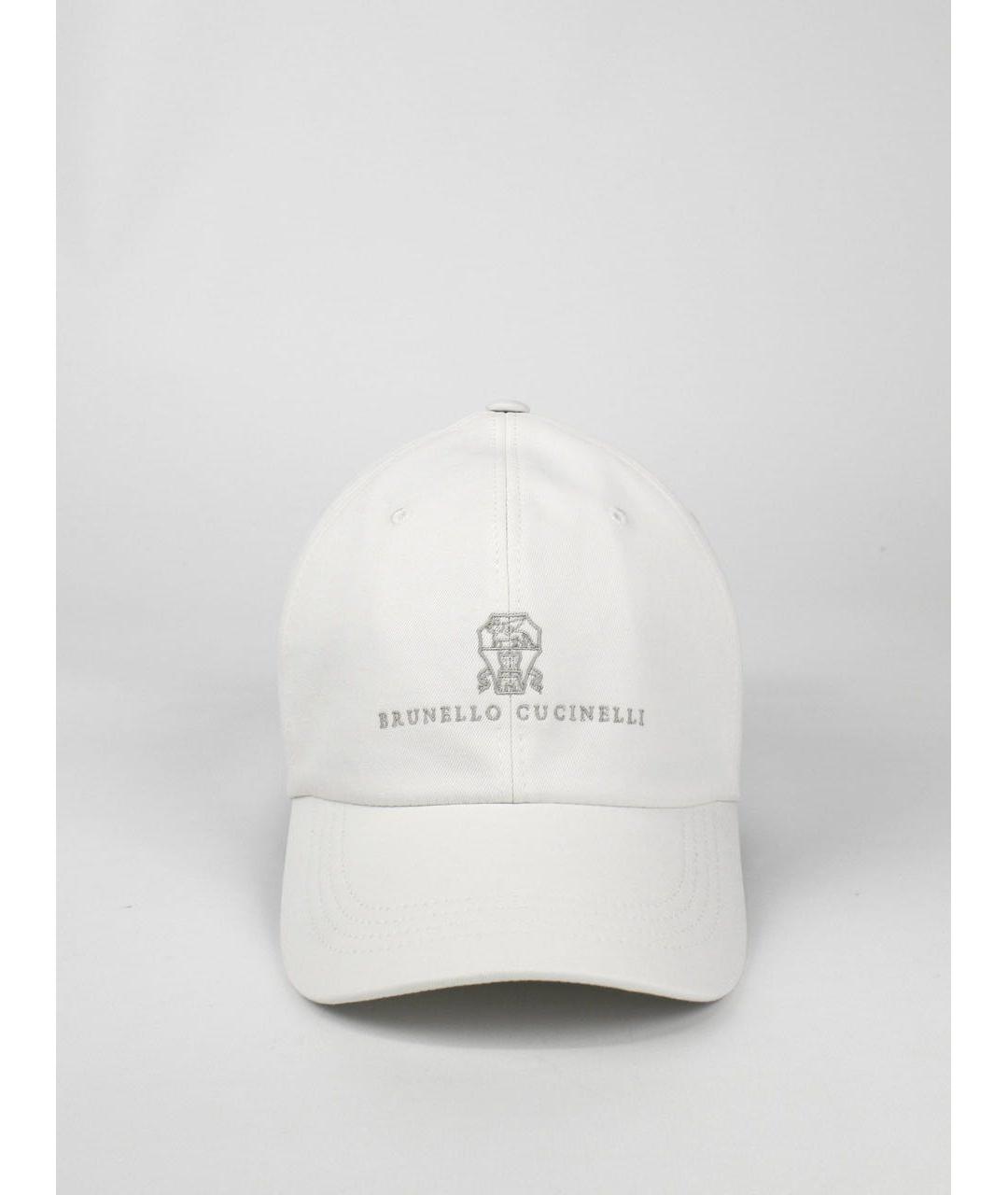 BRUNELLO CUCINELLI Белая хлопковая кепка/бейсболка, фото 8
