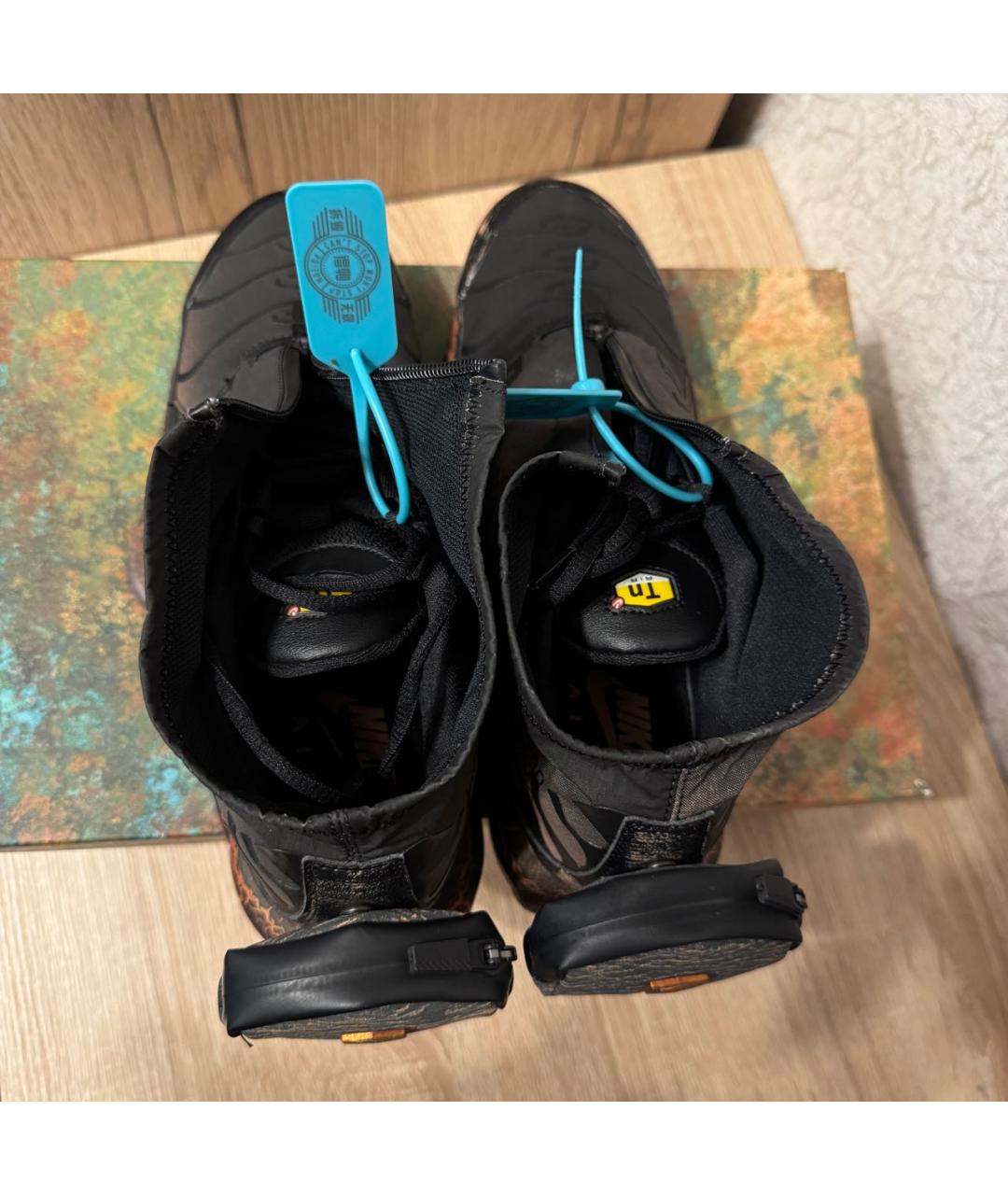 NIKE Коричневые синтетические низкие кроссовки / кеды, фото 3