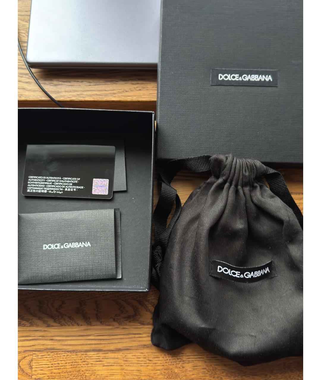 DOLCE&GABBANA Черный кожаный ремень, фото 4