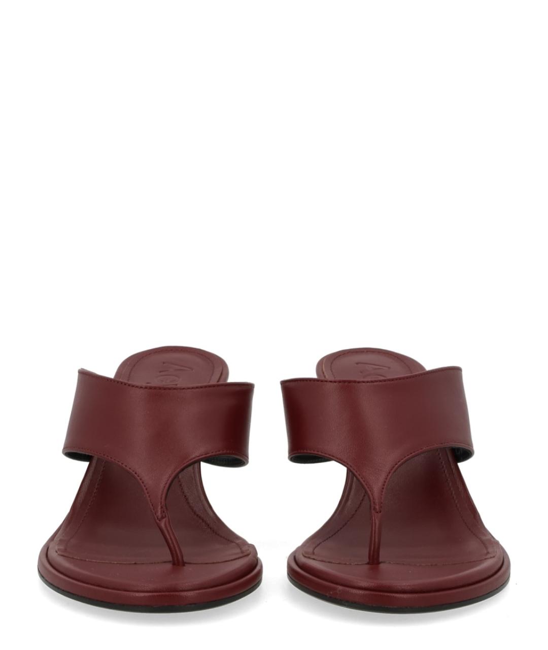 AEYDE Бордовые кожаные сандалии, фото 3