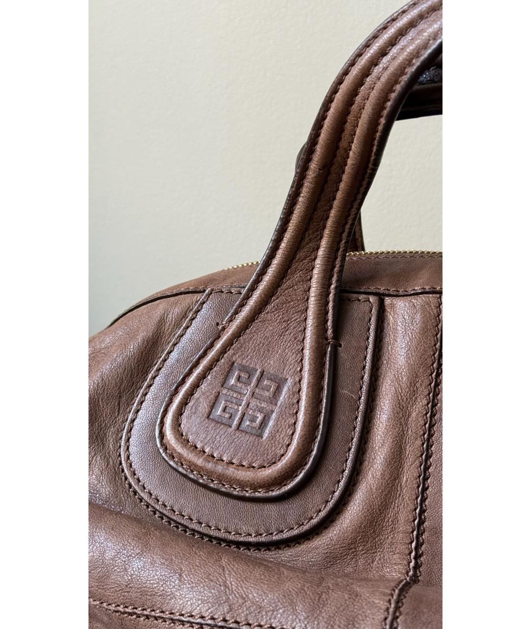 GIVENCHY Коричневая кожаная сумка тоут, фото 3