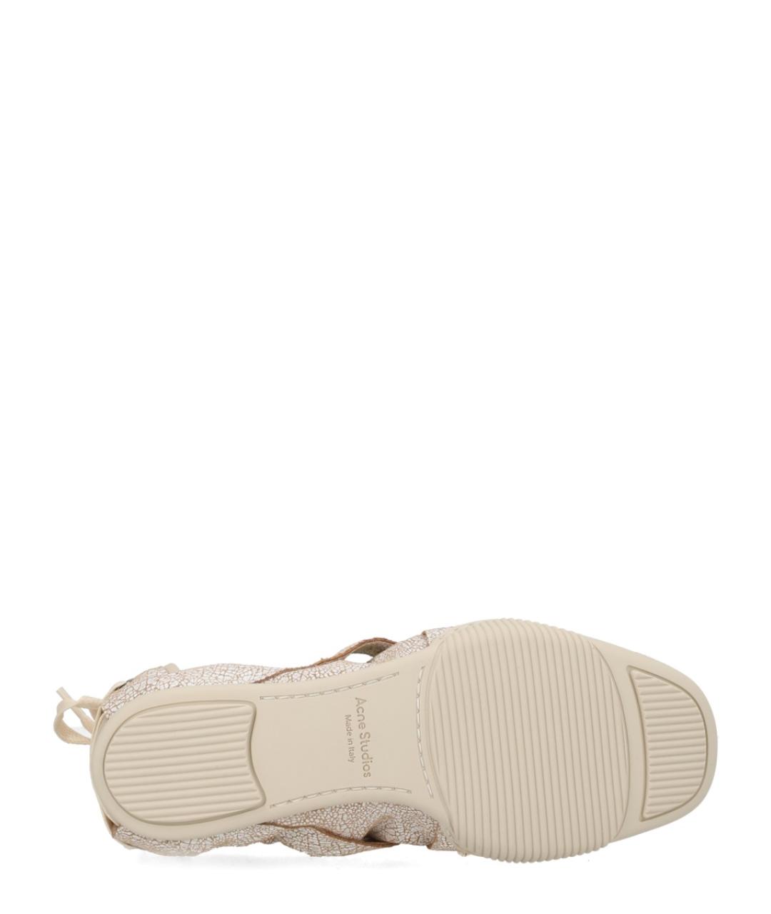 ACNE STUDIOS Белые кожаные кроссовки, фото 5