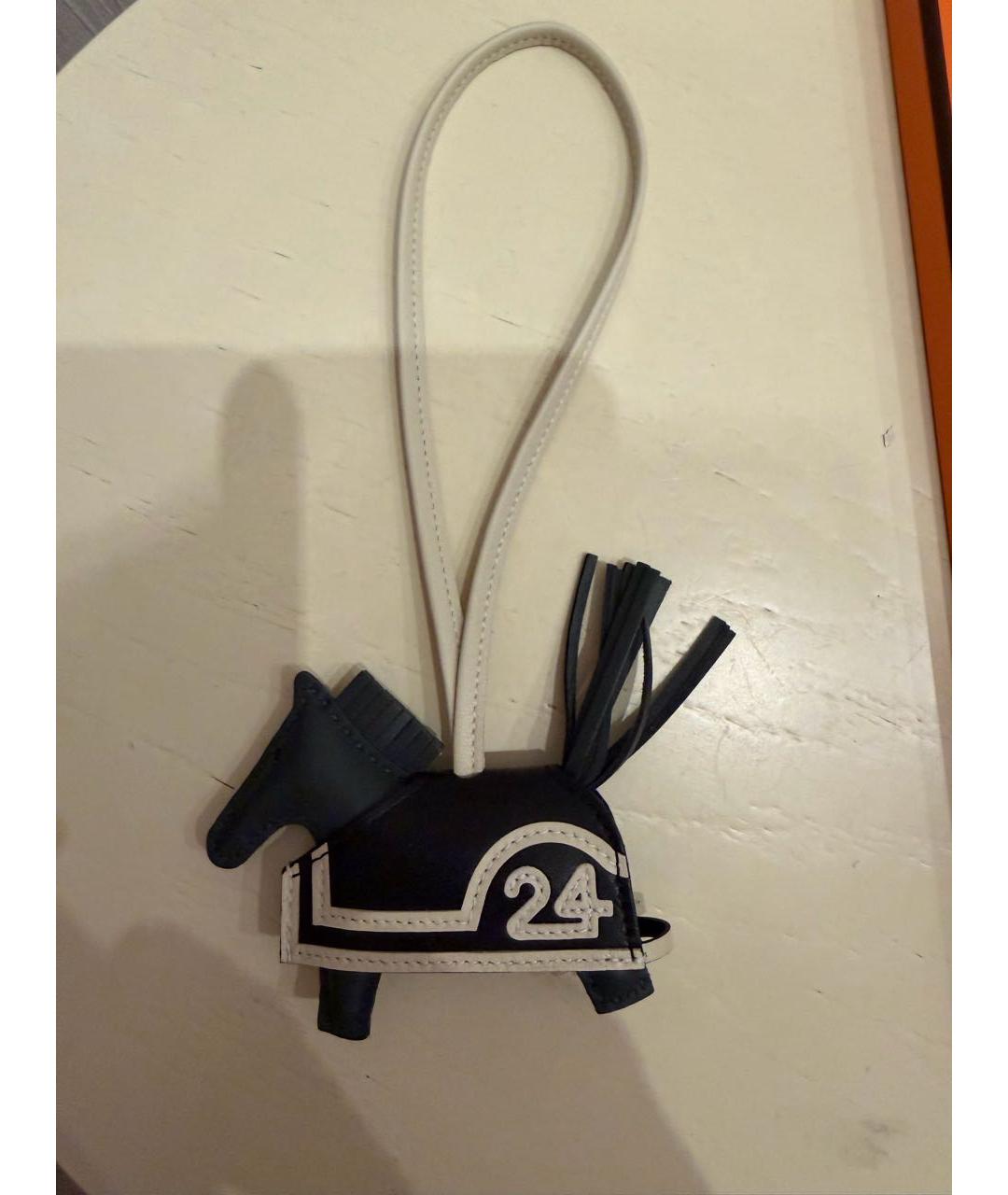 HERMES Черный брелок, фото 4