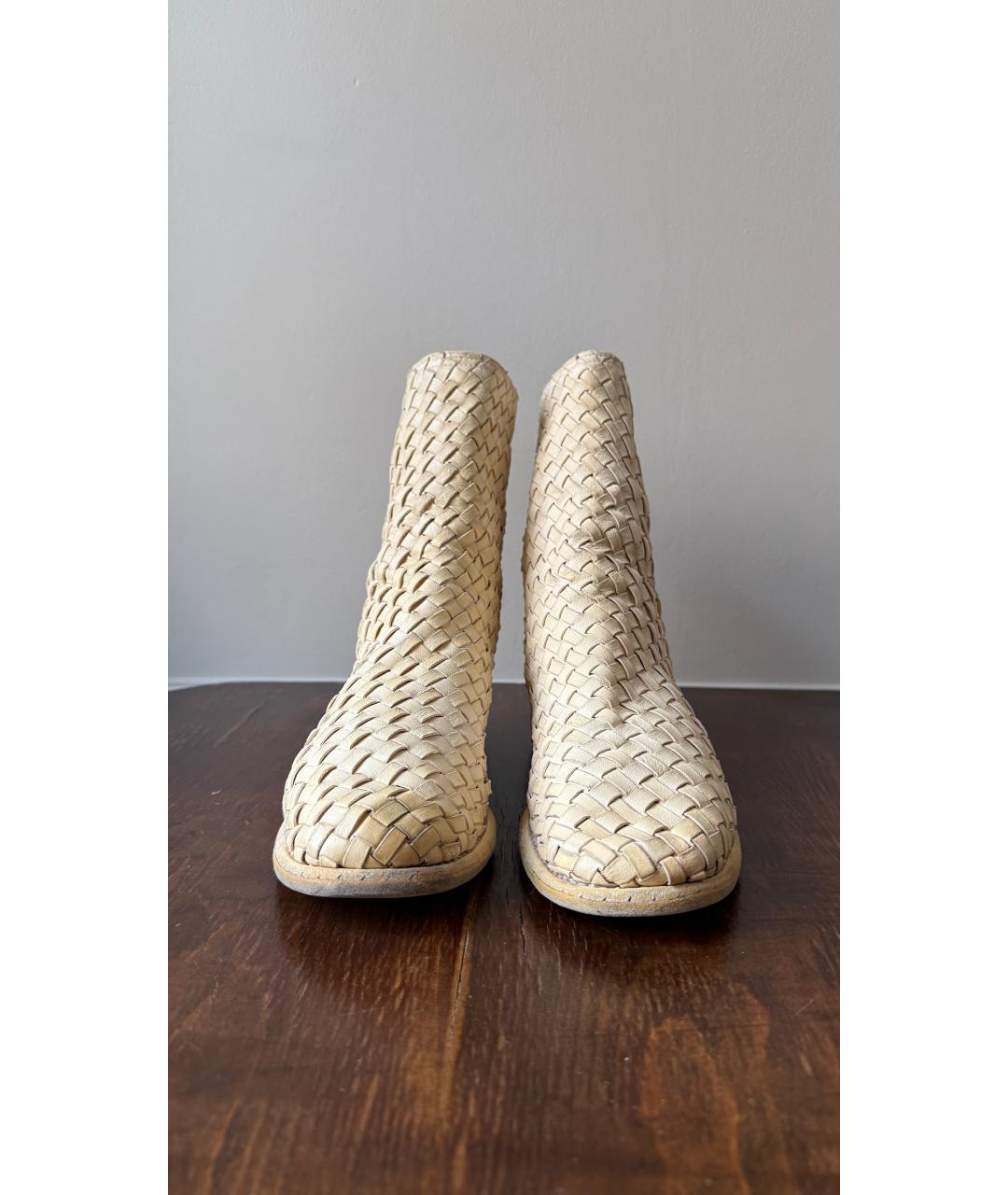 GUIDI Бежевые кожаные ботинки, фото 2