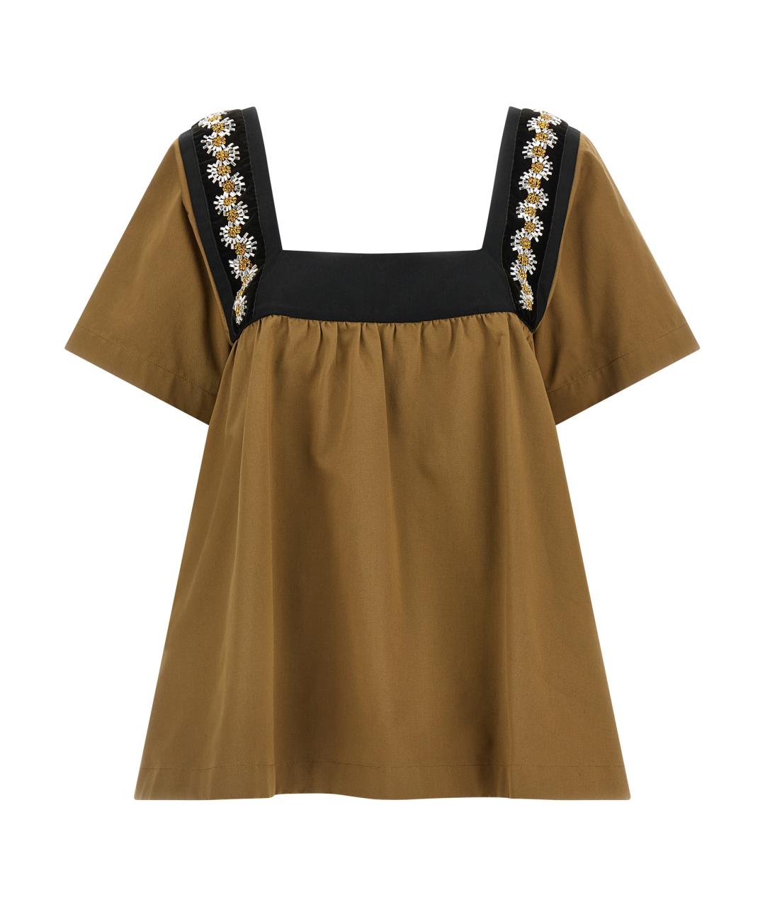 PRADA Бежевая хлопковая футболка, фото 1