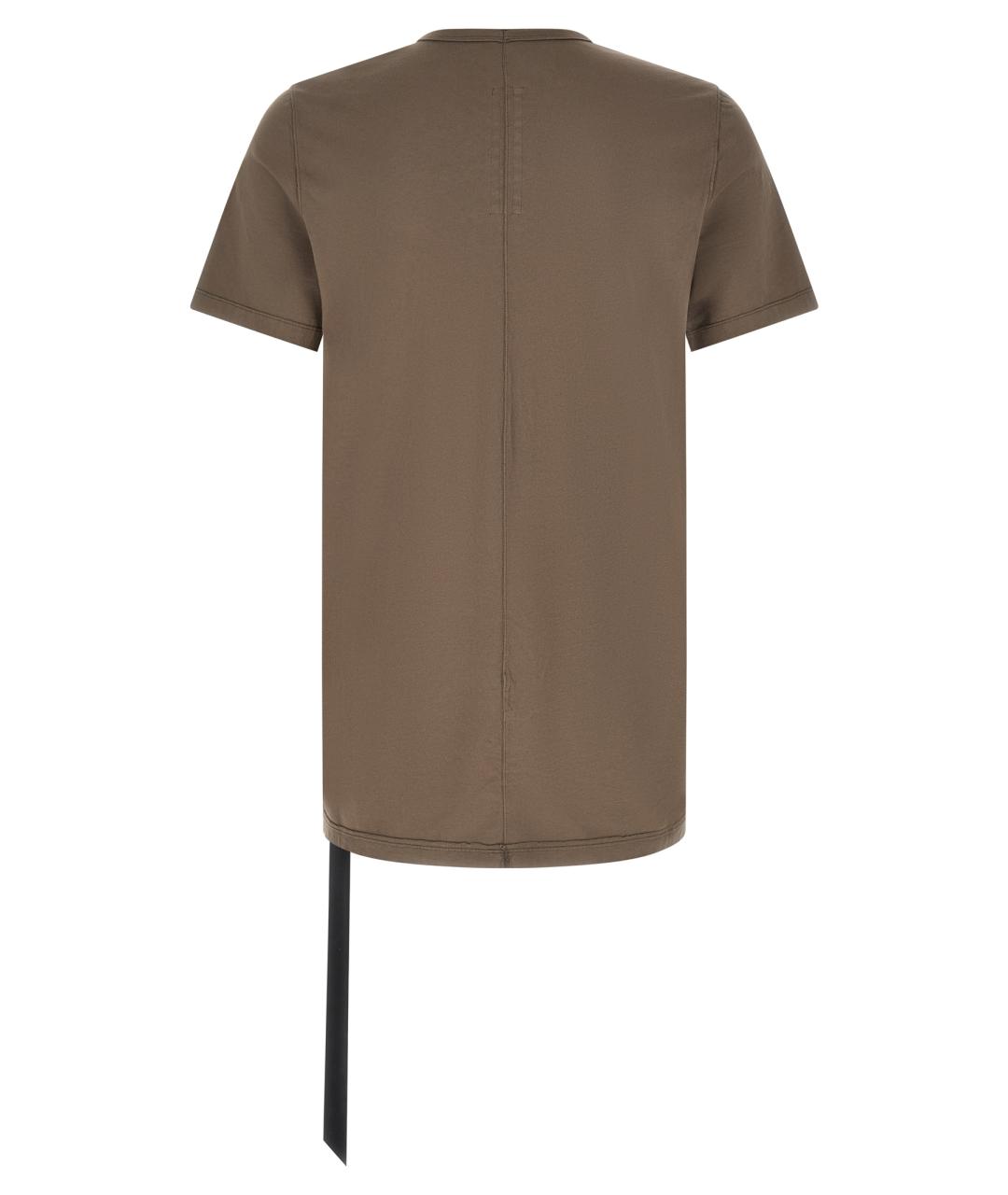 RICK OWENS DRKSHDW Серая хлопковая футболка, фото 2