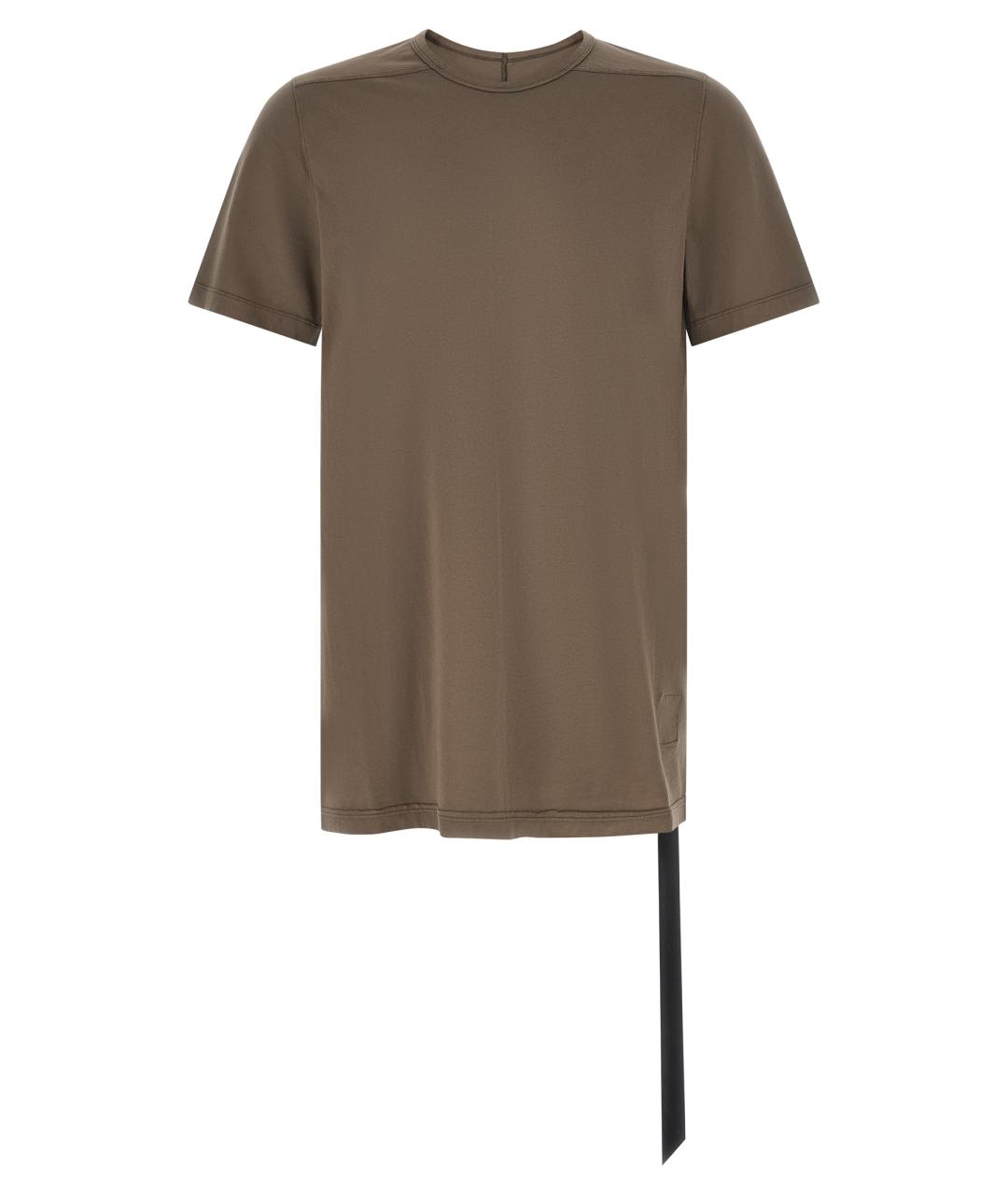 RICK OWENS DRKSHDW Серая хлопковая футболка, фото 1