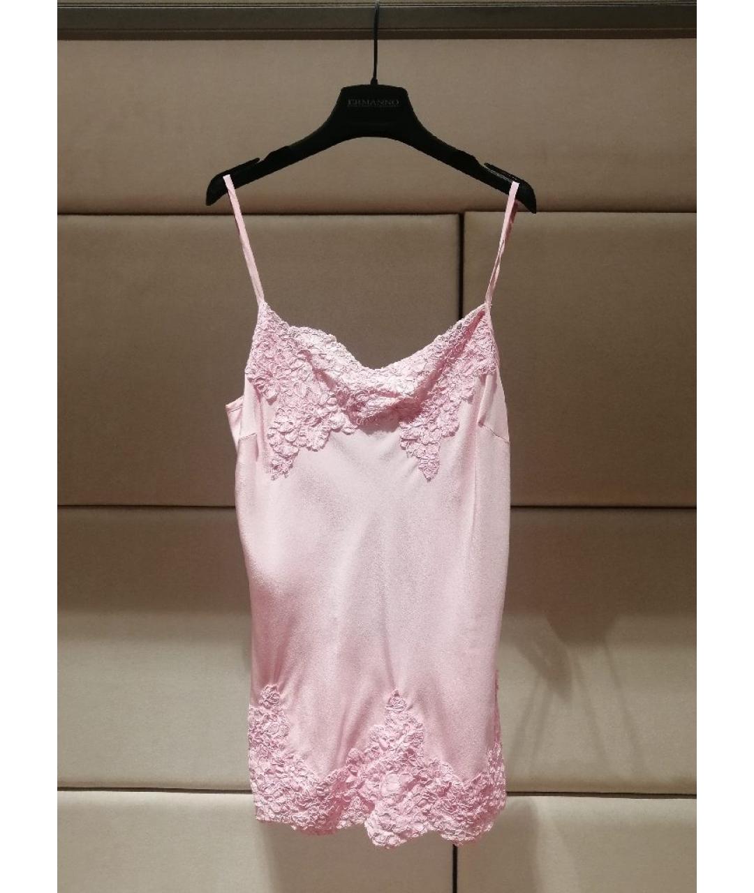 ERMANNO SCERVINO Розовая майка, фото 3
