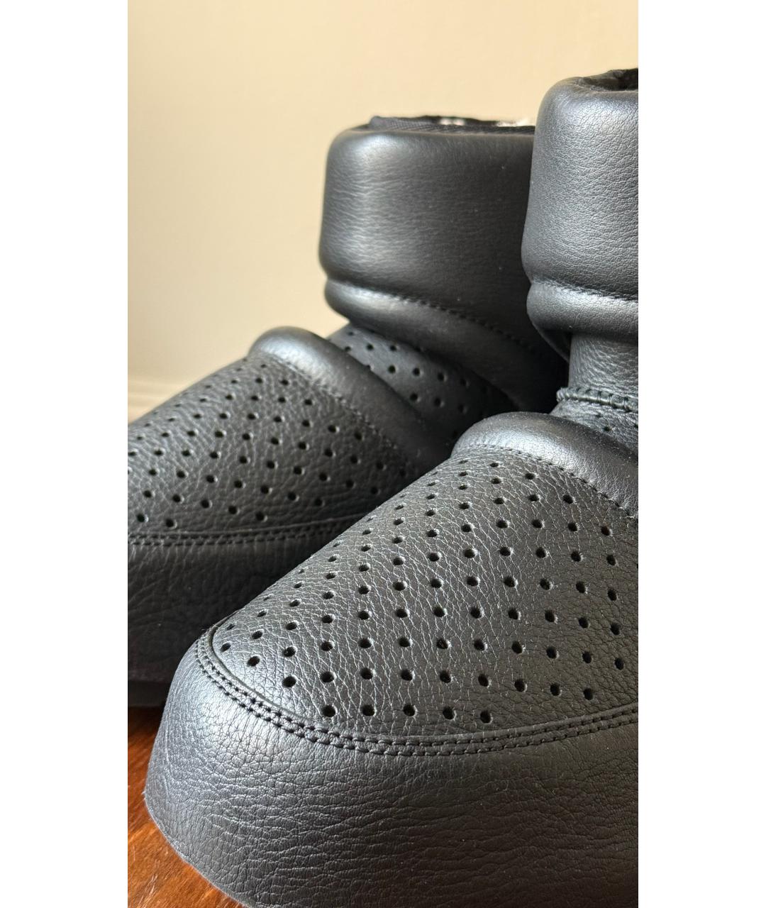 UGG AUSTRALIA Черные кожаные ботинки, фото 8