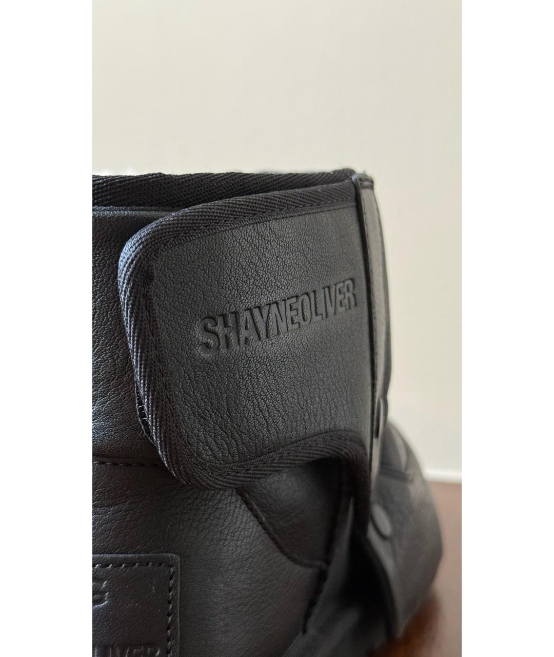 UGG AUSTRALIA Черные кожаные ботинки, фото 6