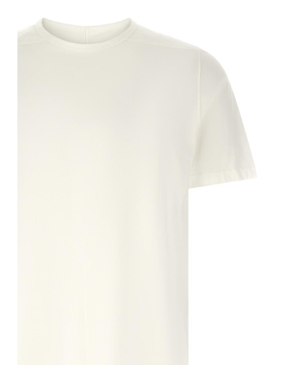 RICK OWENS DRKSHDW Белая хлопковая футболка, фото 3