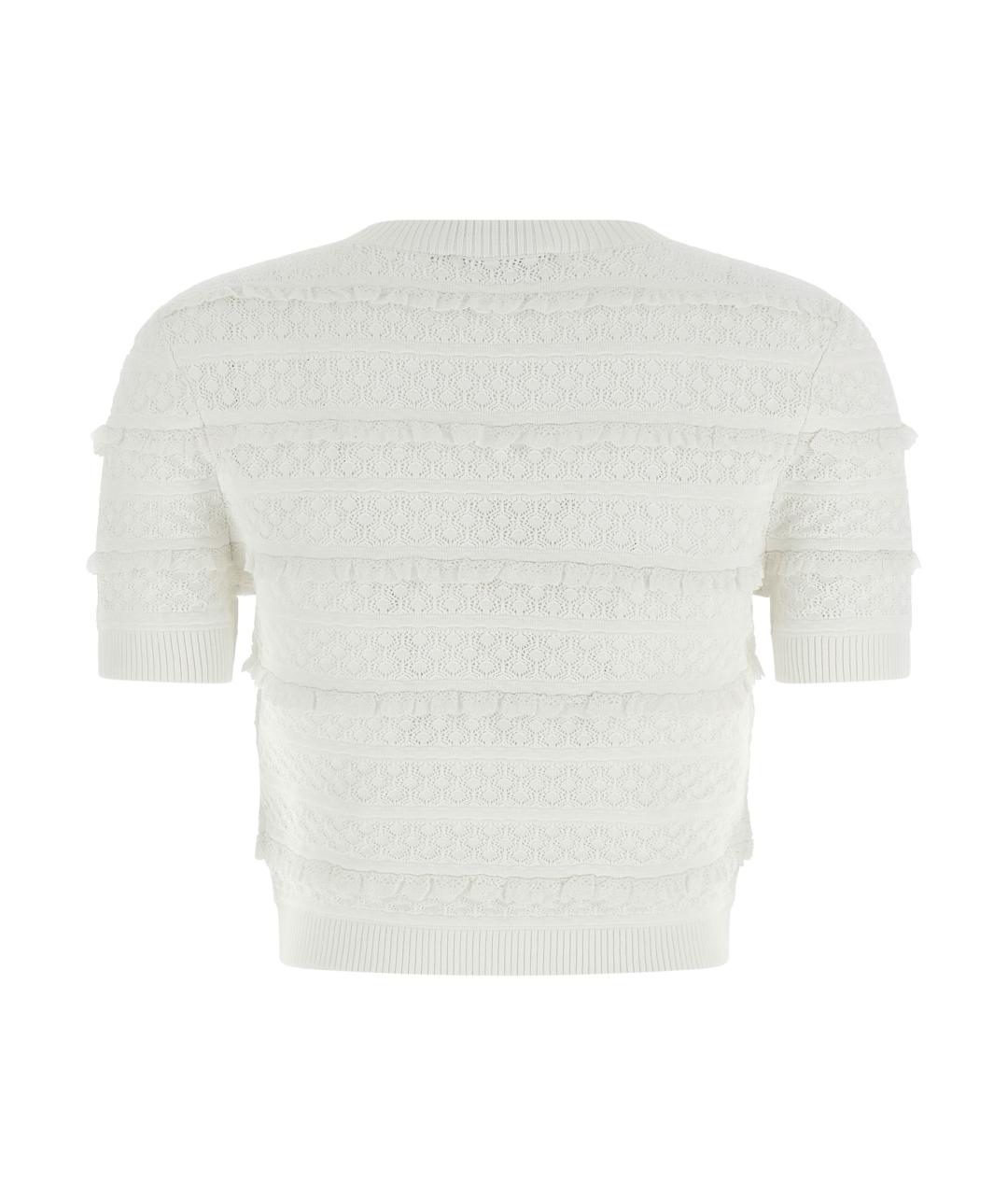 SELF-PORTRAIT Белая вискозная блузы, фото 2