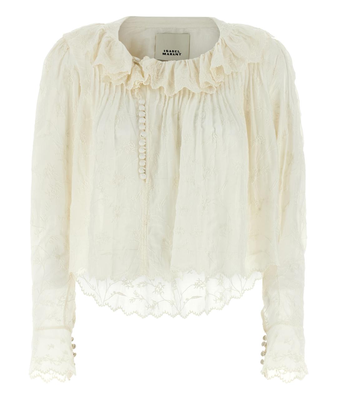ISABEL MARANT Белая хлопковая блузы, фото 1