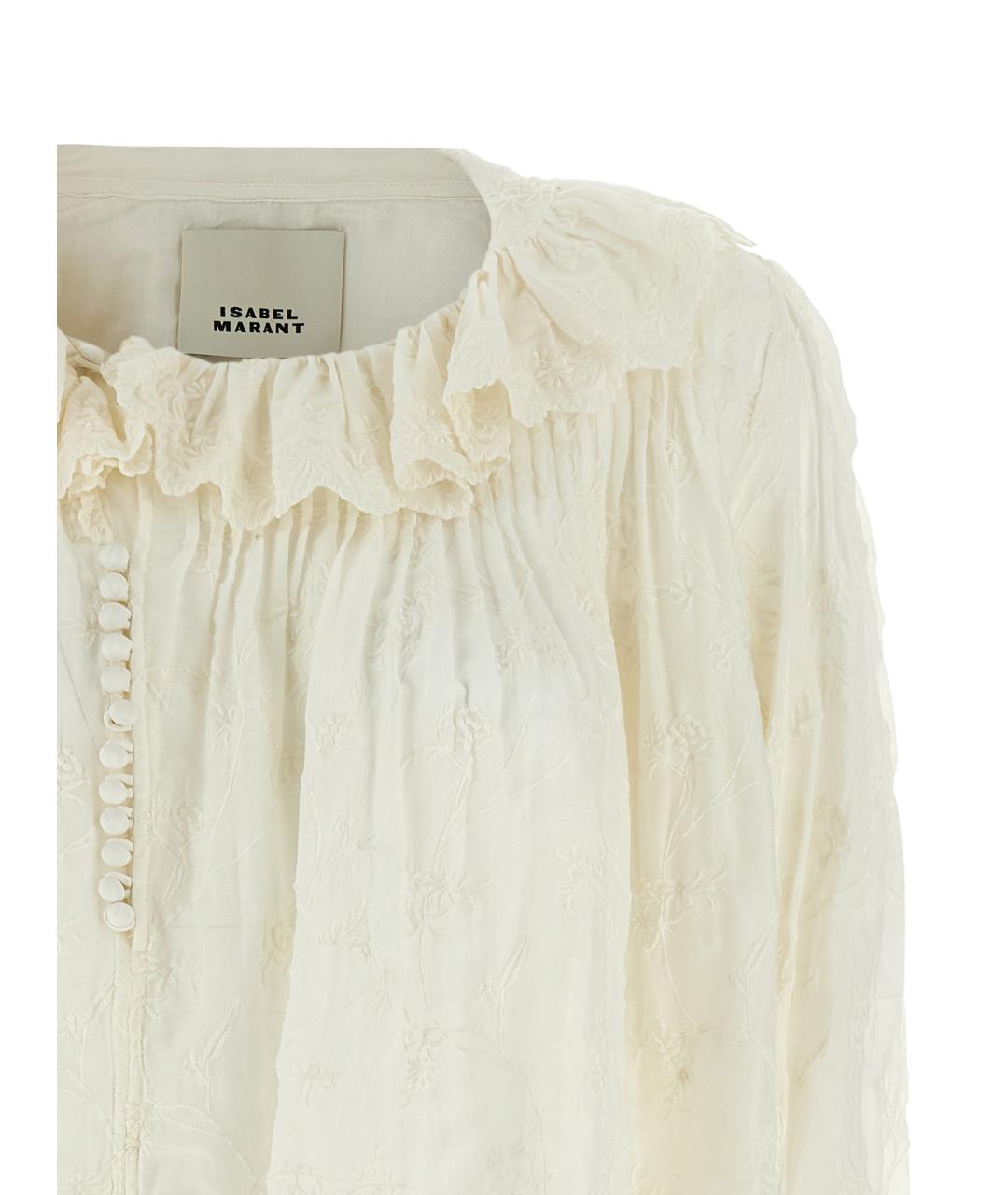 ISABEL MARANT Белая хлопковая блузы, фото 3