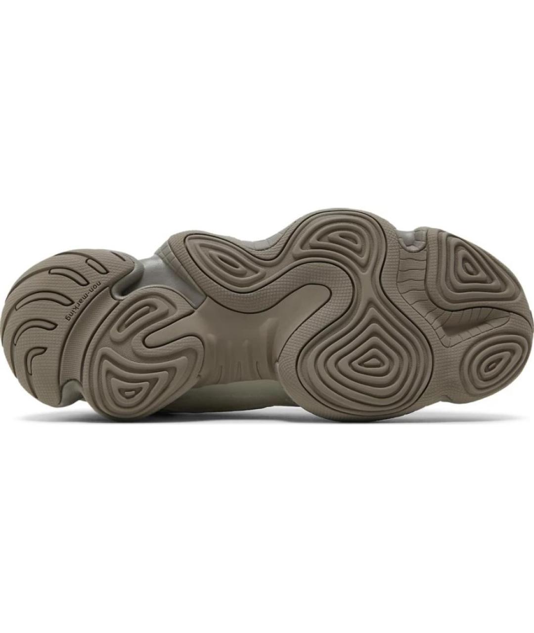 ADIDAS YEEZY Бежевые замшевые кроссовки, фото 2