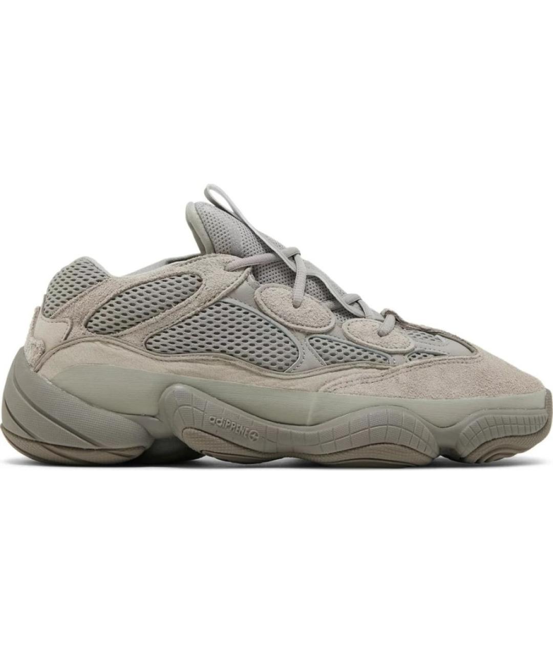 ADIDAS YEEZY Бежевые замшевые кроссовки, фото 5