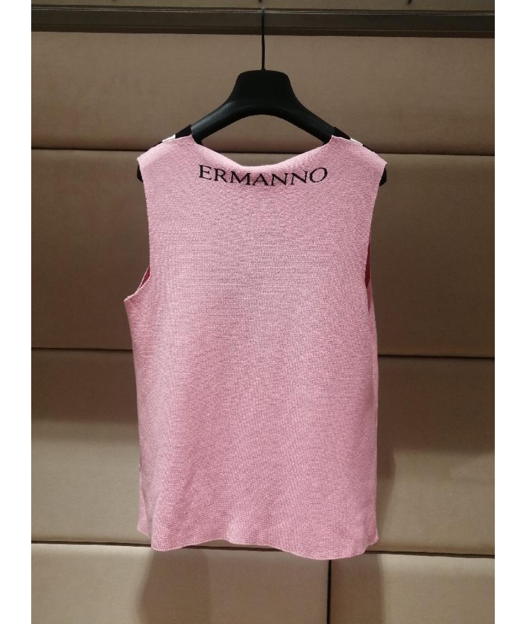 ERMANNO SCERVINO Розовая майка, фото 2