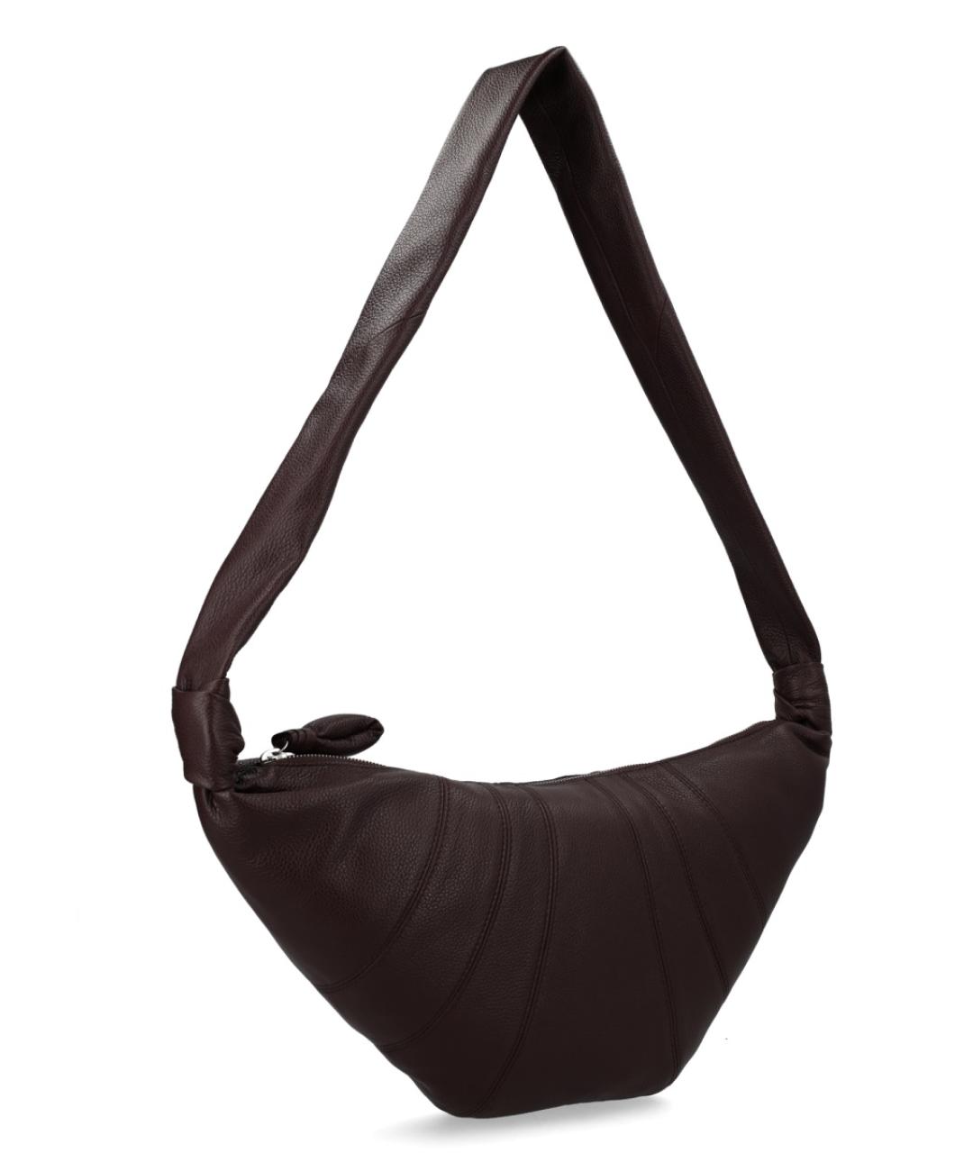 LEMAIRE Коричневая кожаная сумка через плечо, фото 2