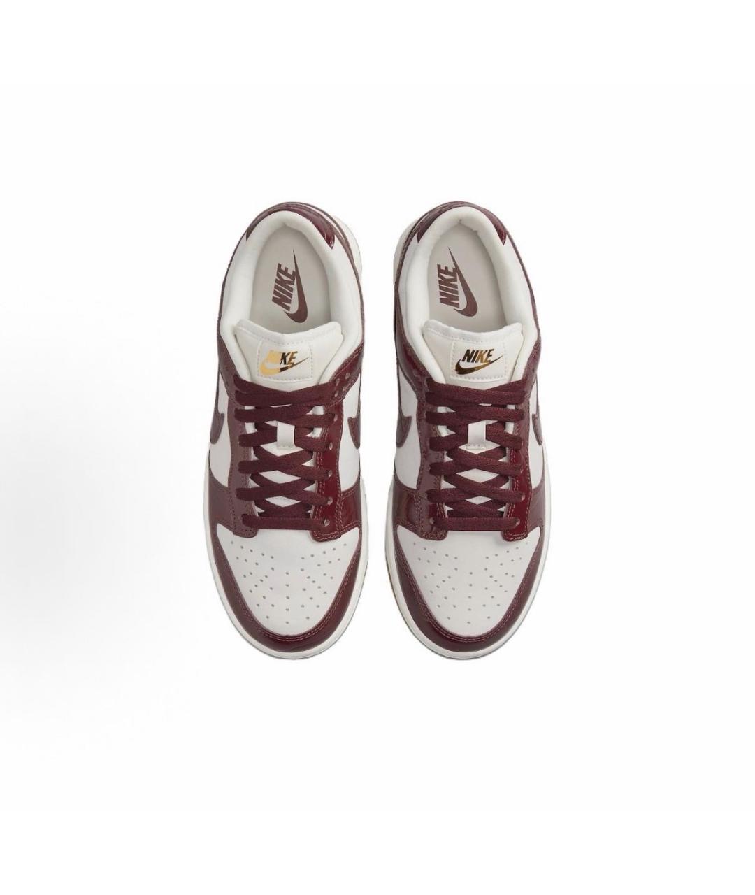 NIKE Бордовые кожаные кроссовки, фото 4