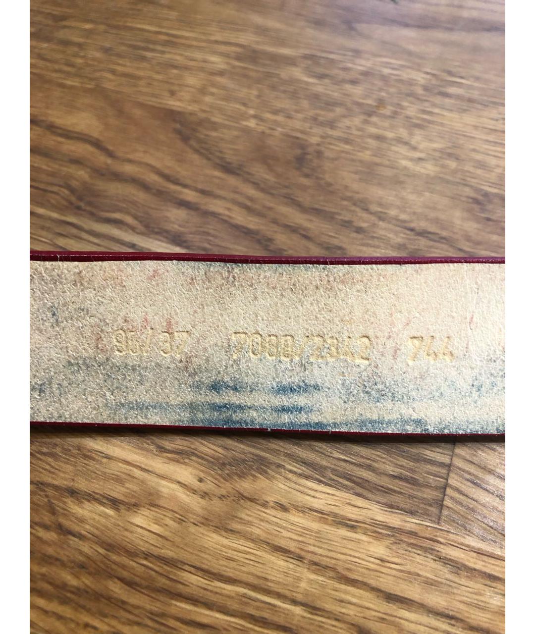 BOGNER Красный кожаный ремень, фото 5