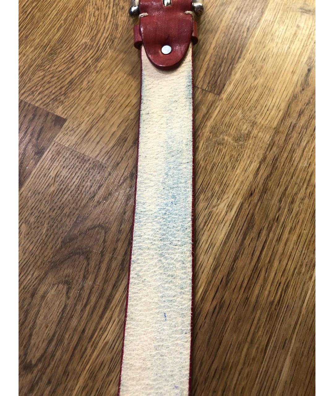 BOGNER Красный кожаный ремень, фото 7
