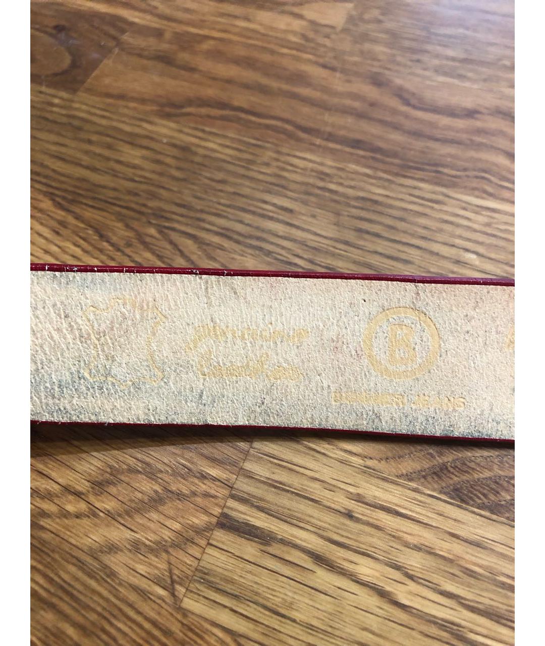 BOGNER Красный кожаный ремень, фото 4