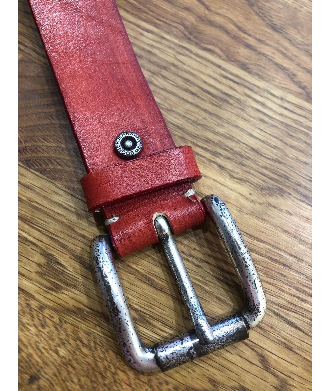 BOGNER Красный кожаный ремень, фото 2