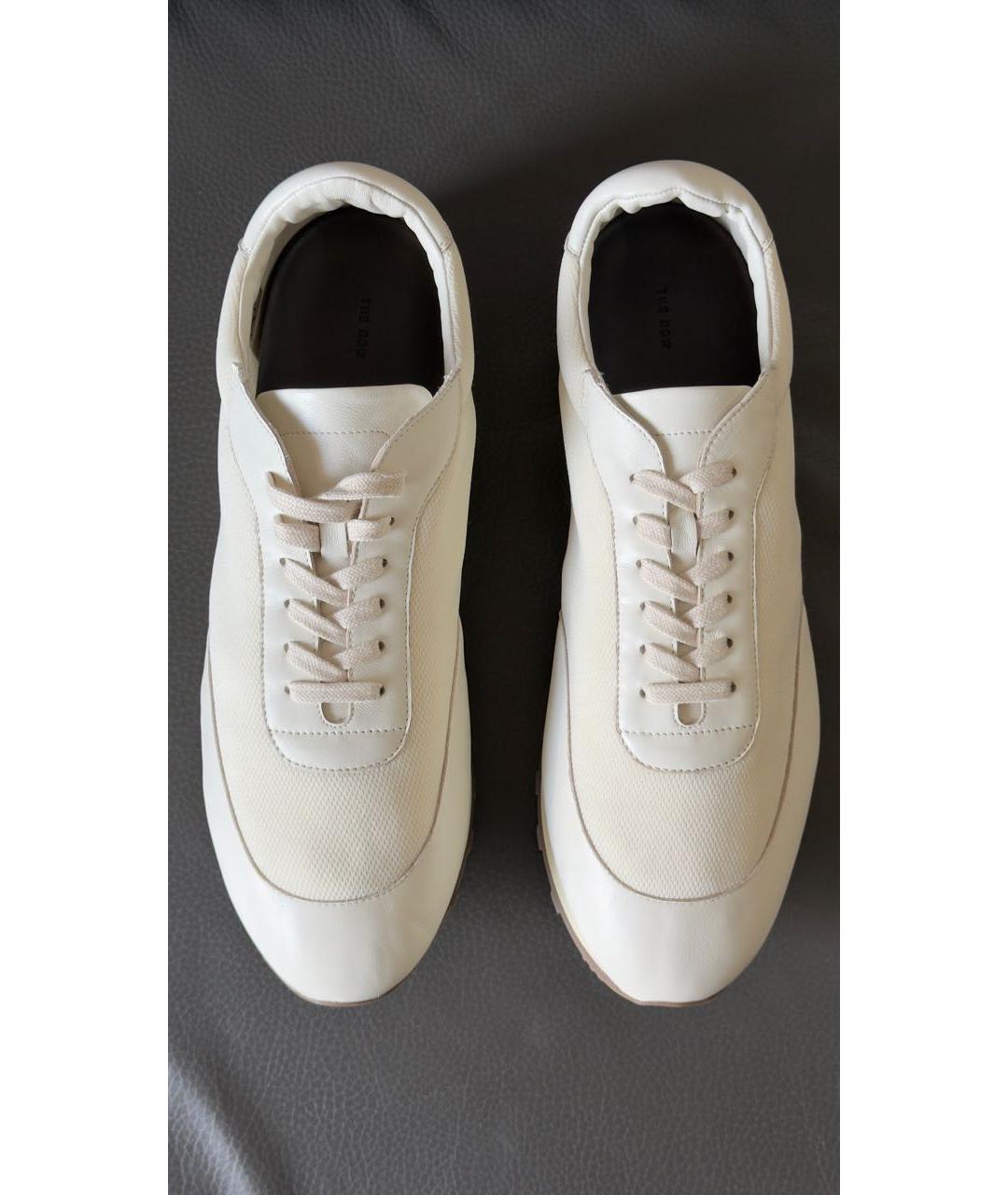 THE ROW Белые кожаные низкие кроссовки / кеды, фото 2