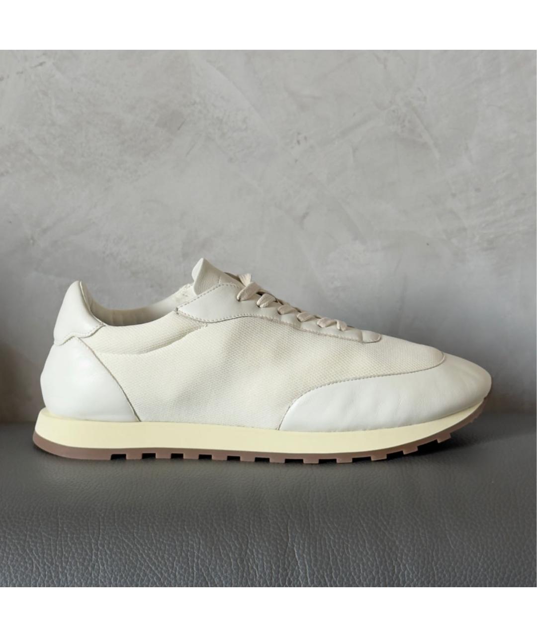 THE ROW Белые кожаные низкие кроссовки / кеды, фото 9