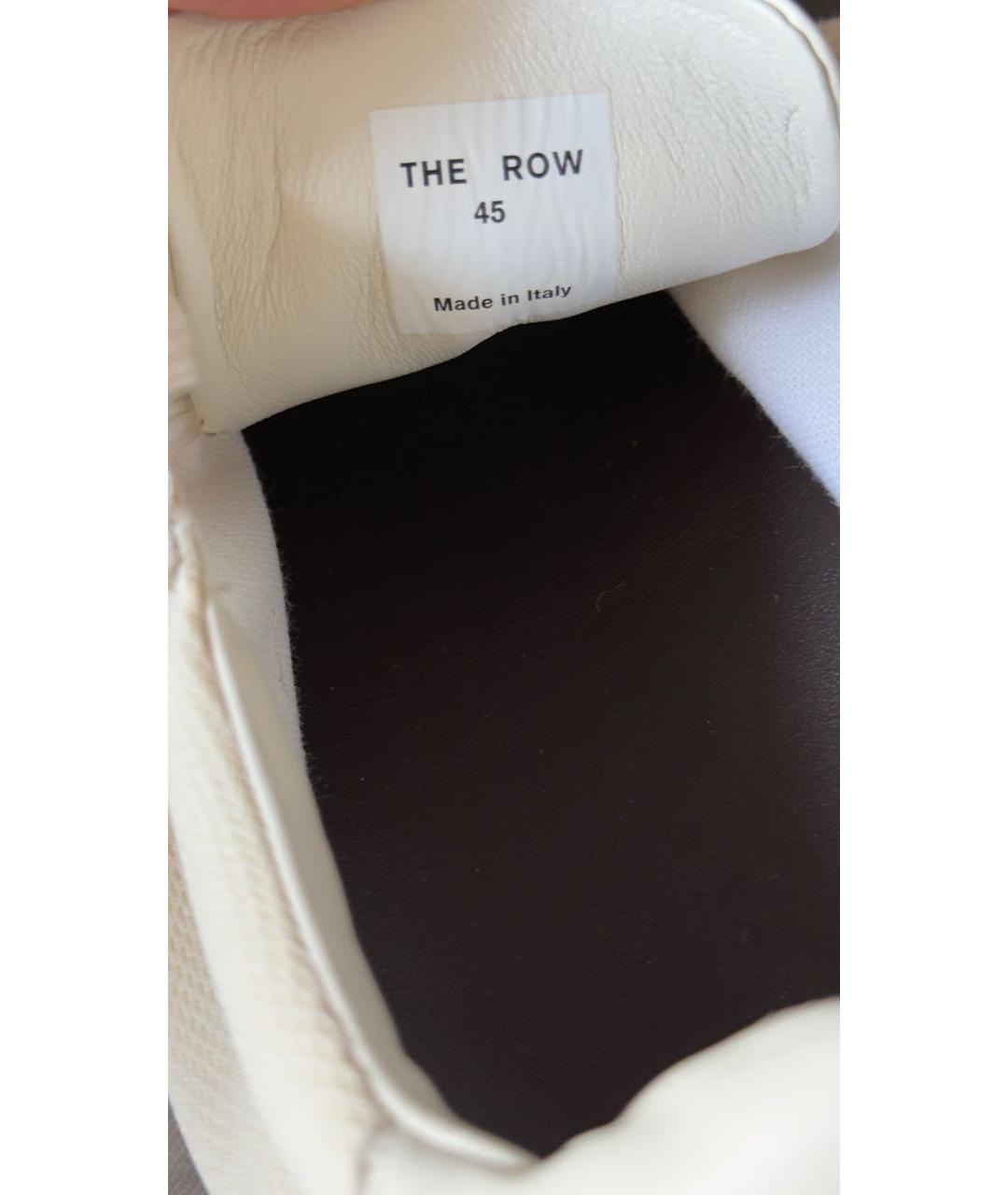THE ROW Белые кожаные низкие кроссовки / кеды, фото 8