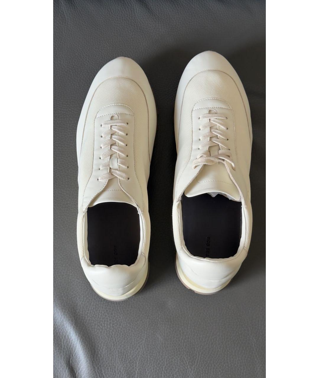 THE ROW Белые кожаные низкие кроссовки / кеды, фото 3