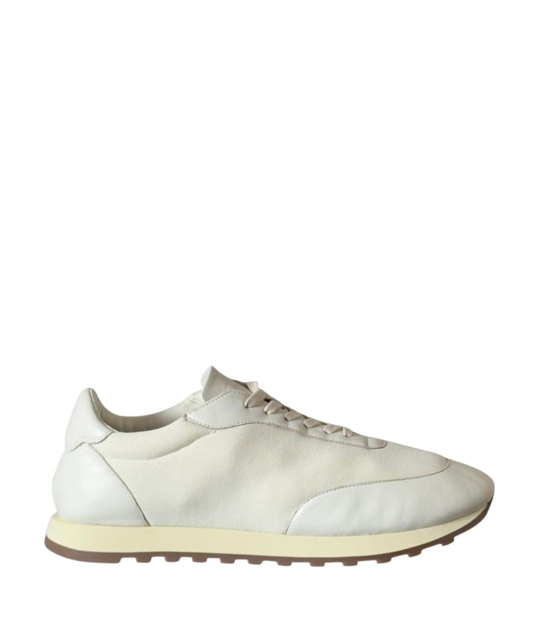 THE ROW Белые кожаные низкие кроссовки / кеды, фото 1