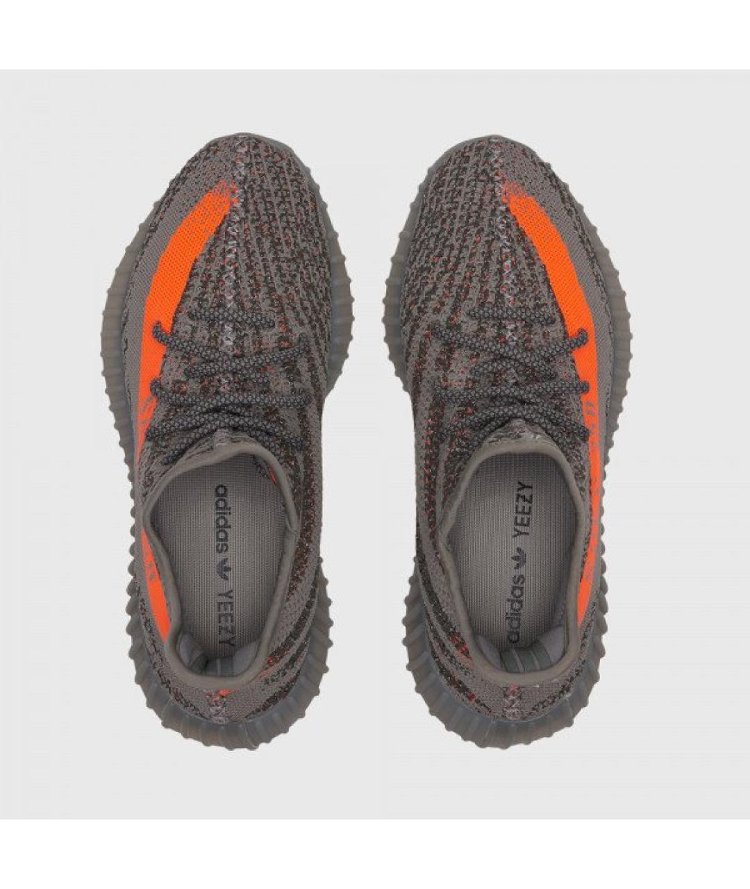 ADIDAS YEEZY Серые текстильные кроссовки, фото 3