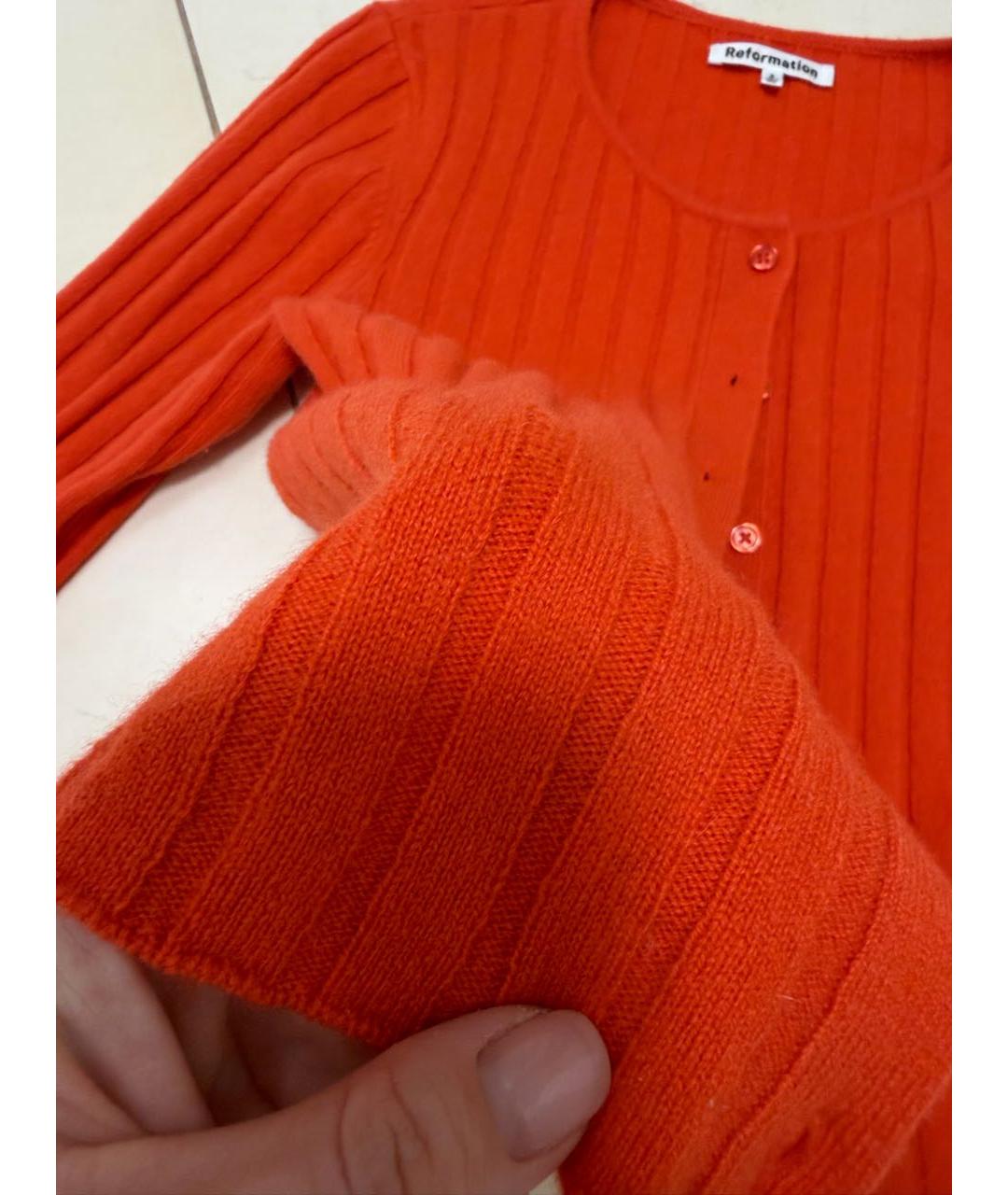 REFORMATION Оранжевый кардиган, фото 6