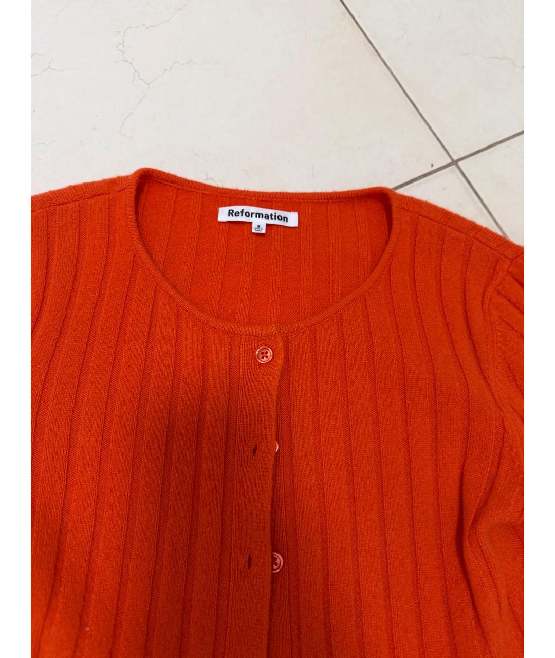 REFORMATION Оранжевый кардиган, фото 5