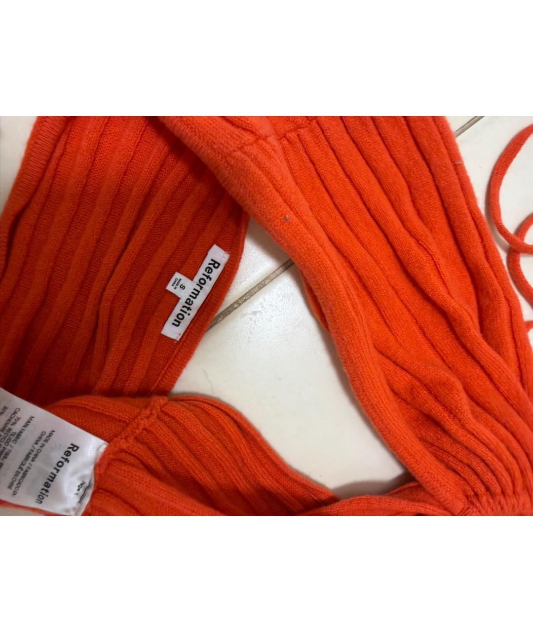 REFORMATION Оранжевый кардиган, фото 3