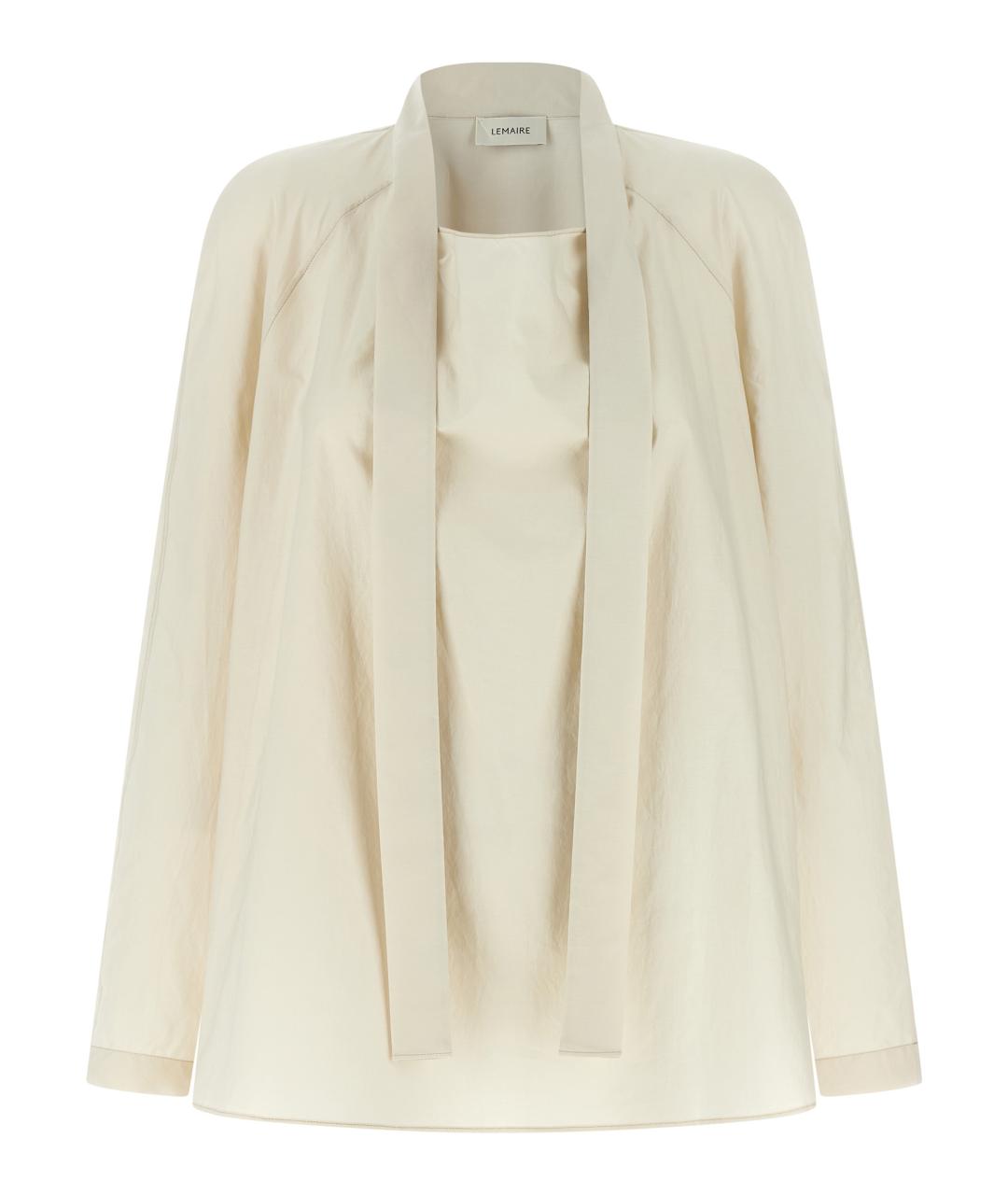 LEMAIRE Бежевая хлопковая блузы, фото 2