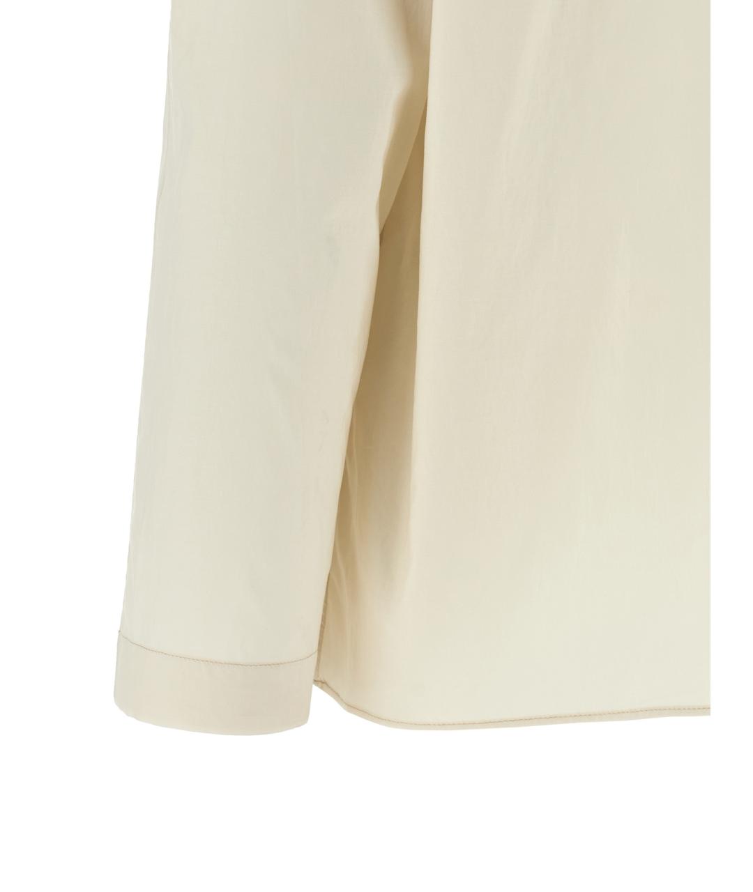 LEMAIRE Бежевая хлопковая блузы, фото 5