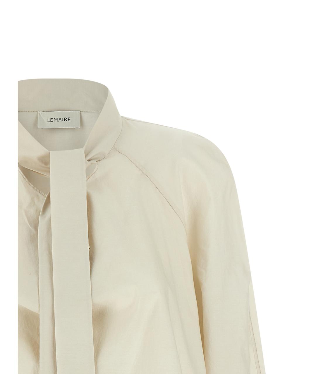 LEMAIRE Бежевая хлопковая блузы, фото 4