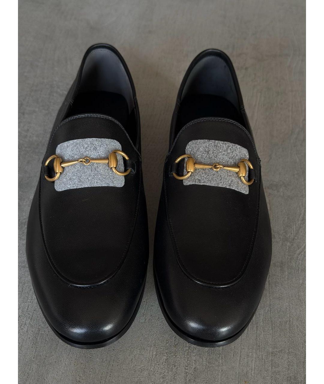 GUCCI Черные кожаные лоферы, фото 2