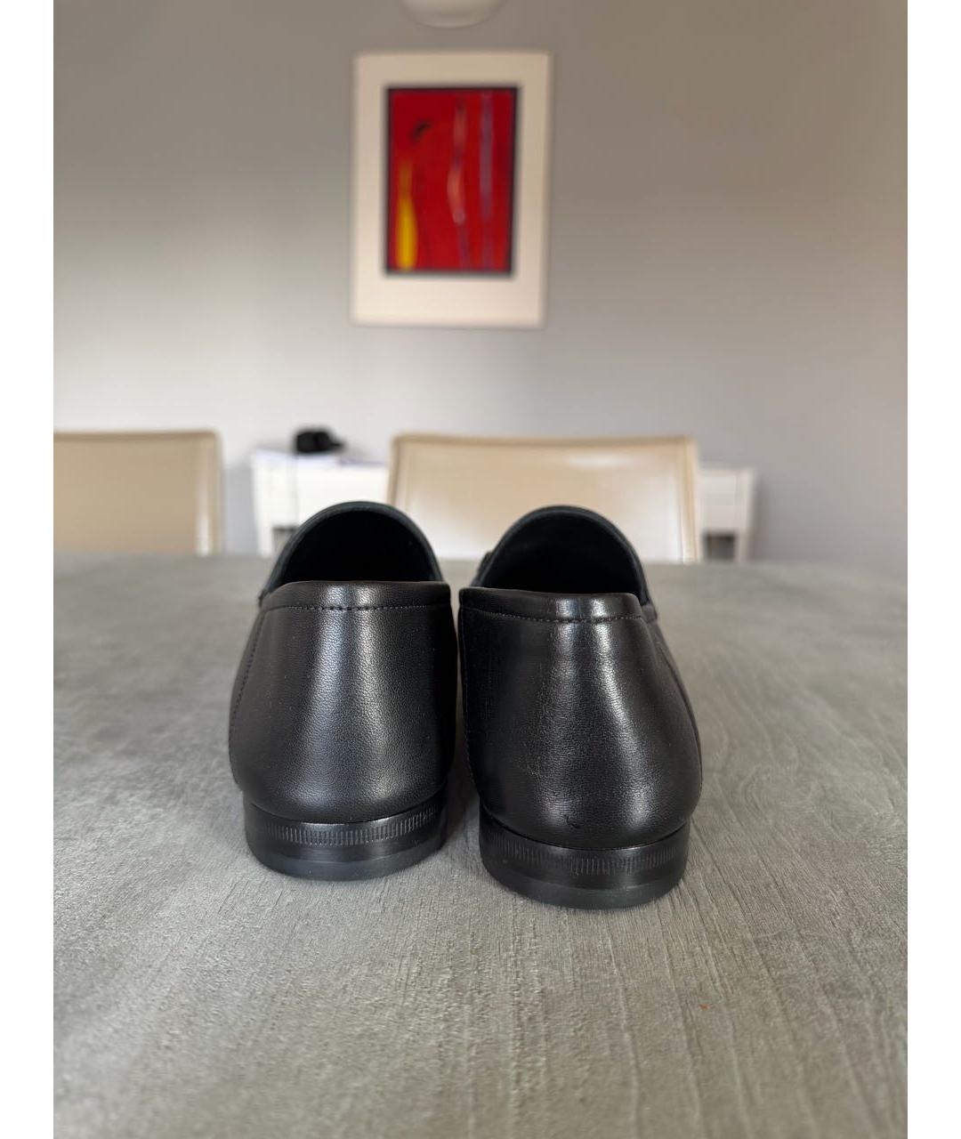 GUCCI Черные кожаные лоферы, фото 4