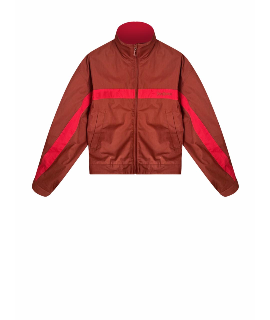 SAINT LAURENT Красная хлопковая куртка, фото 1
