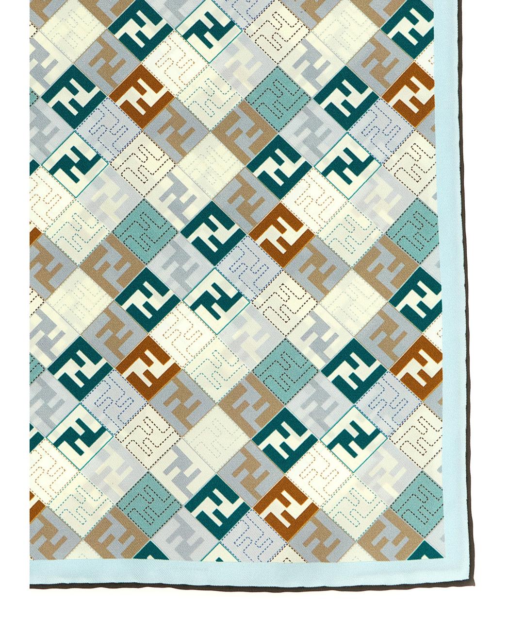 FENDI Мульти шелковый шарф, фото 2