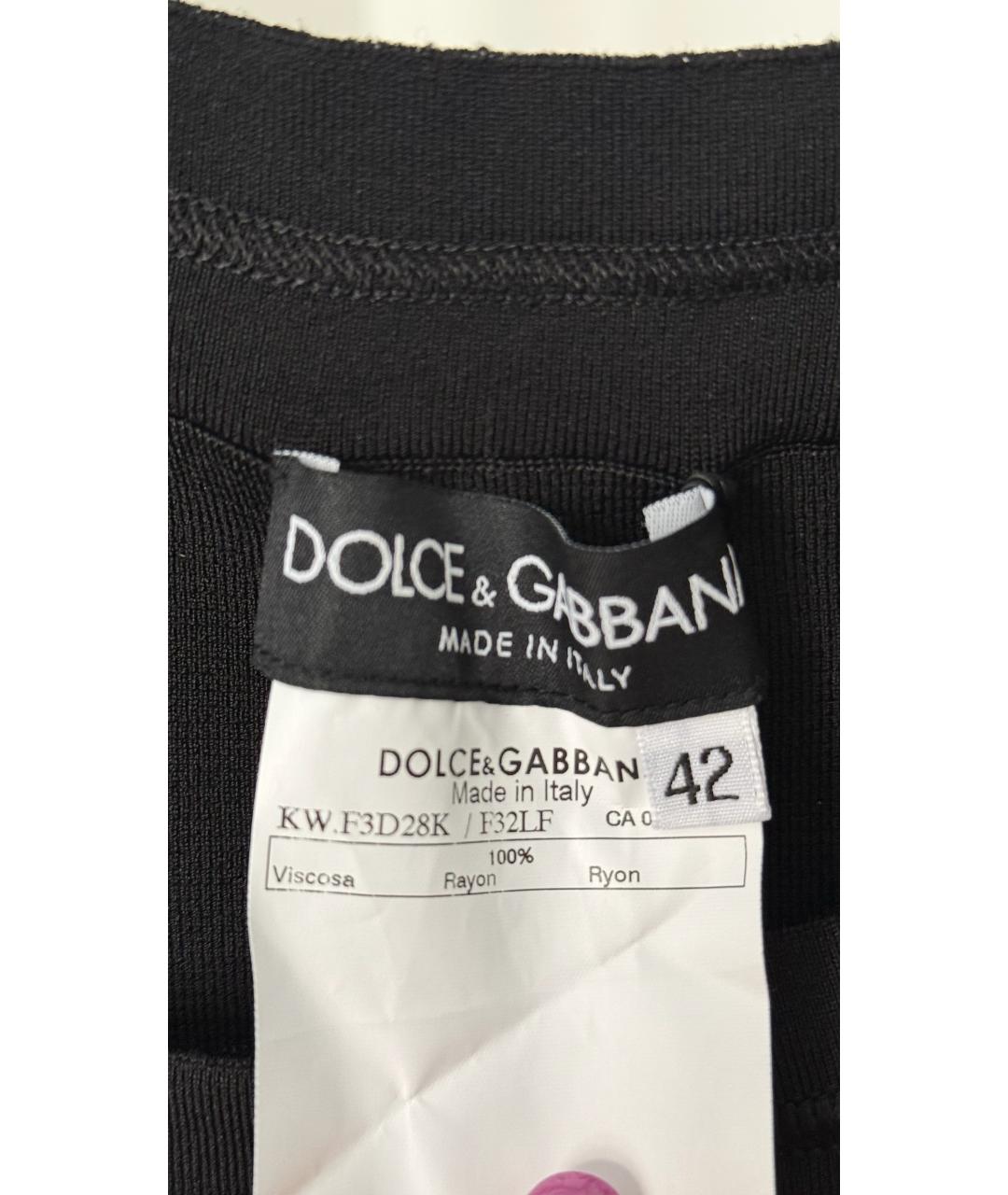 DOLCE&GABBANA Черное вечернее платье, фото 5