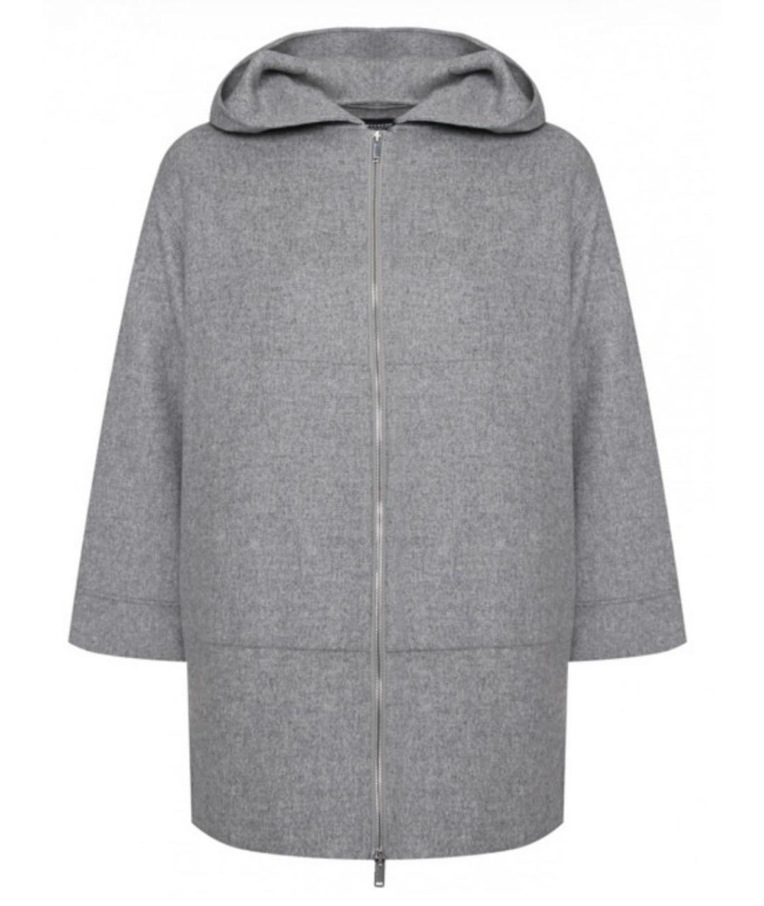 WEEKEND MAX MARA Серое шерстяное пальто, фото 1